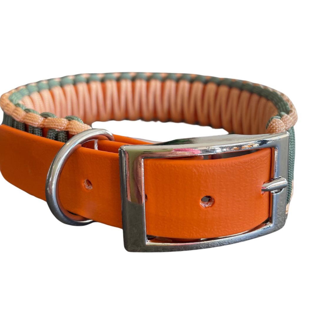 Knoten für vier Pfoten Hundehalsband aus Biothane und Paracord