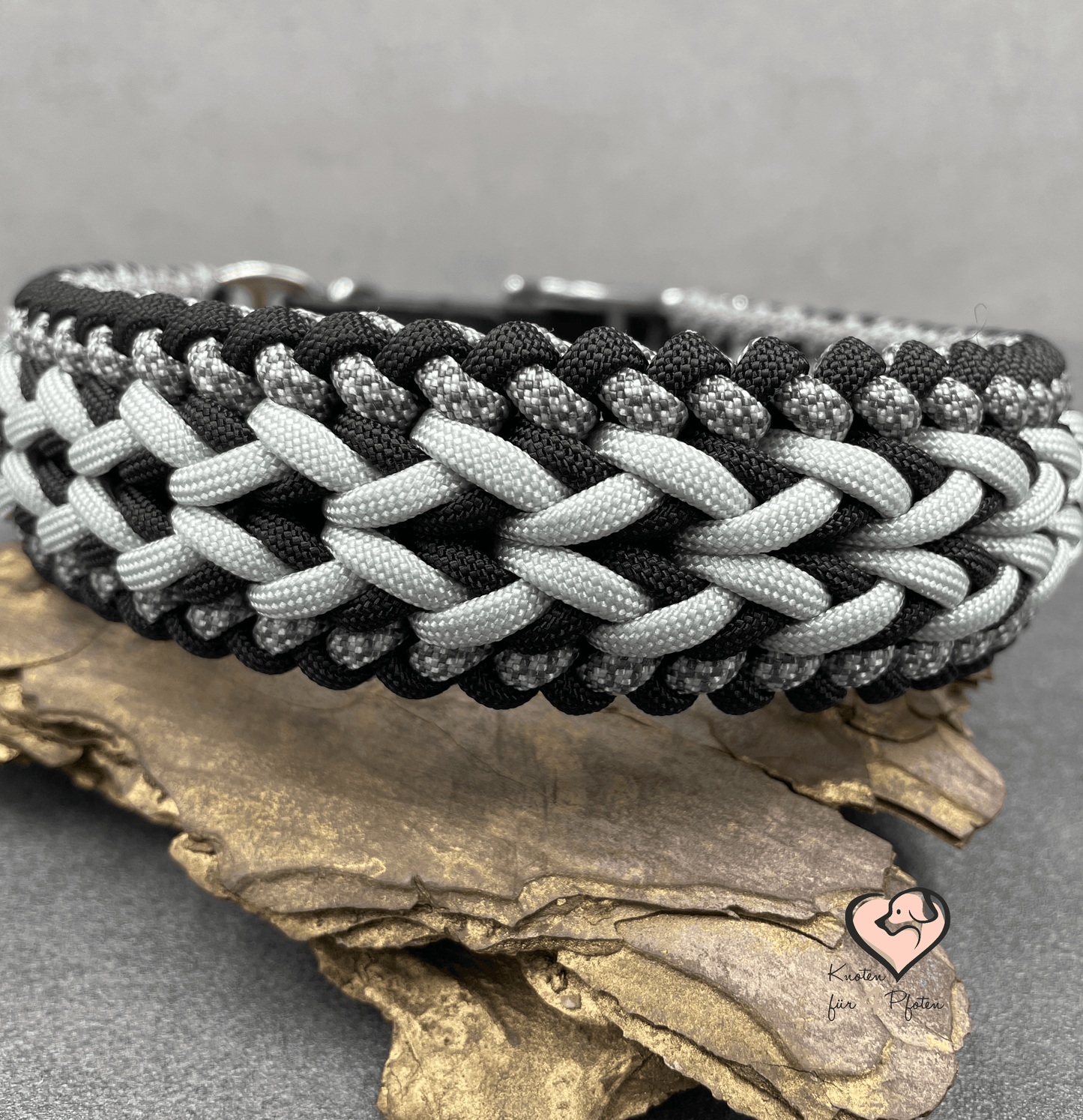 Paracord Halsband mit biothane Verschluss Hundehalsband