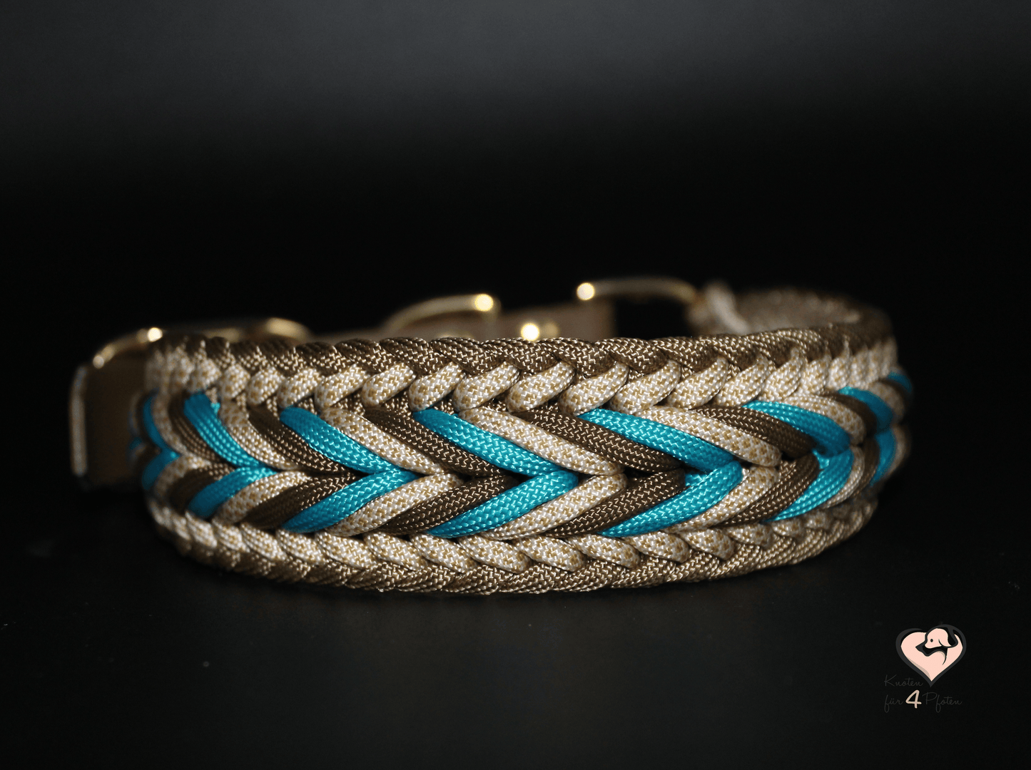Paracord Halsband mit biothane Verschluss verstellbar