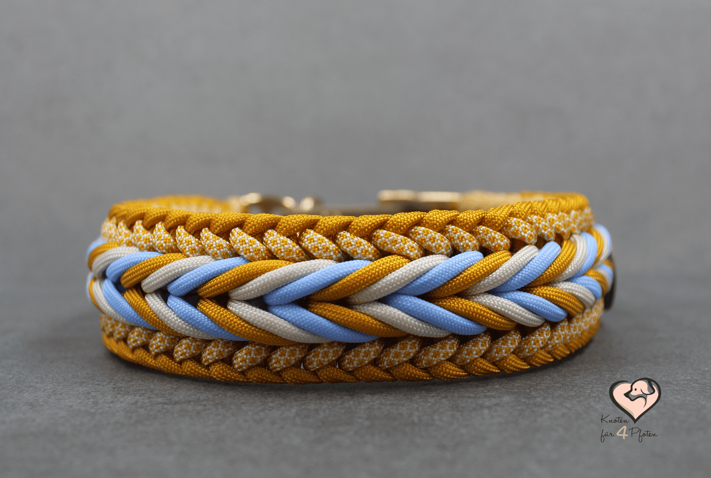 Paracord Halsband mit biothane Verschluss verstellbar