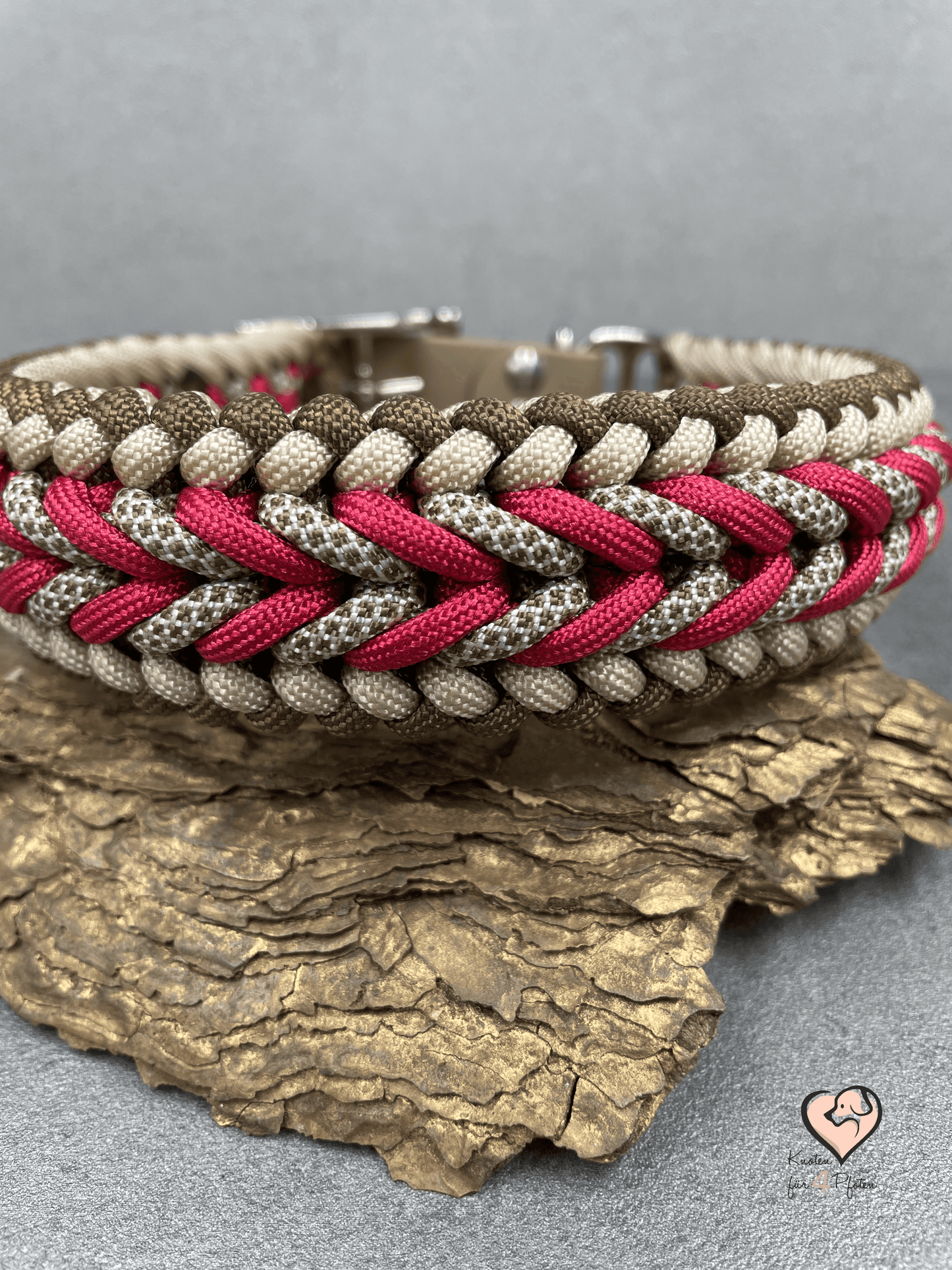 Paracord Halsband mit biothane Verschluss