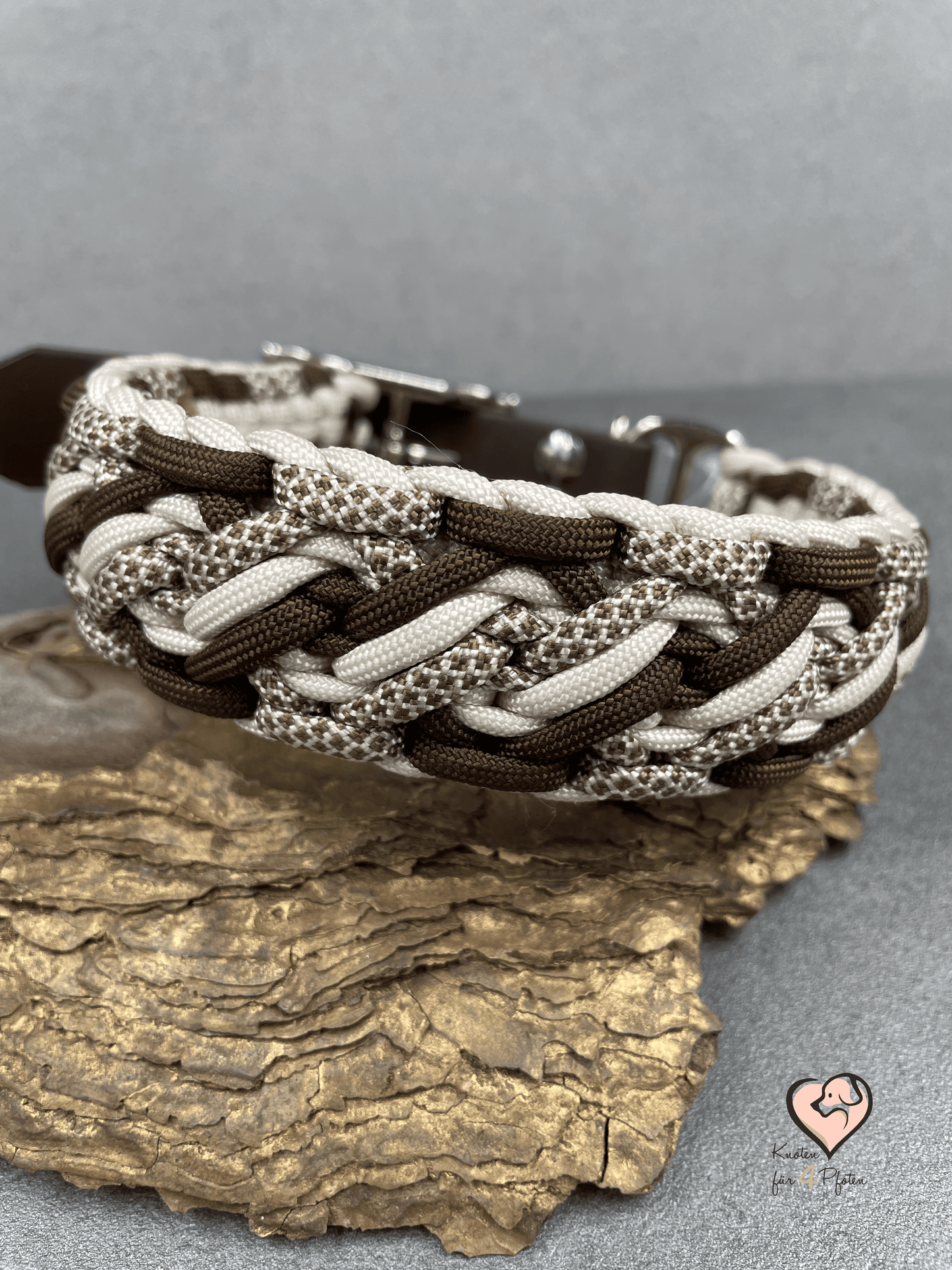 Paracord Halsband mit biothane Verschluss Hundehalsband