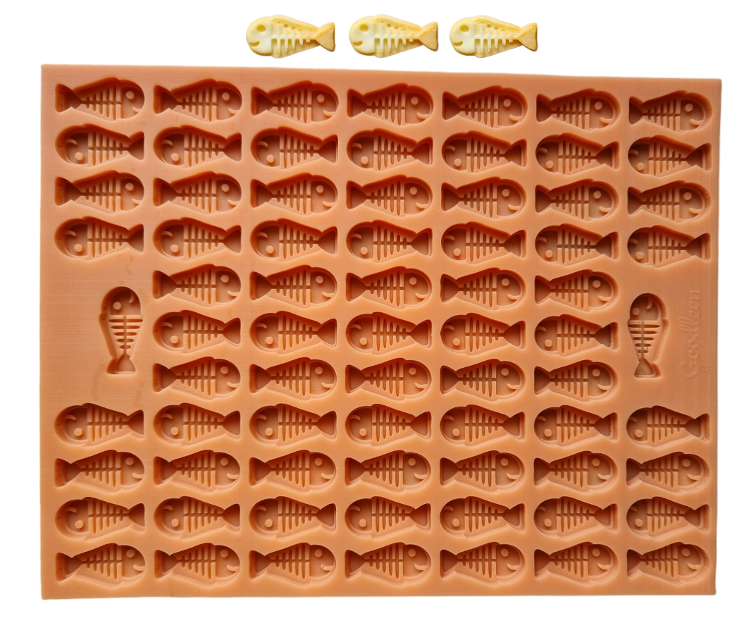 Backmatte für Hundekekse aus Silikon in Fisch Optik