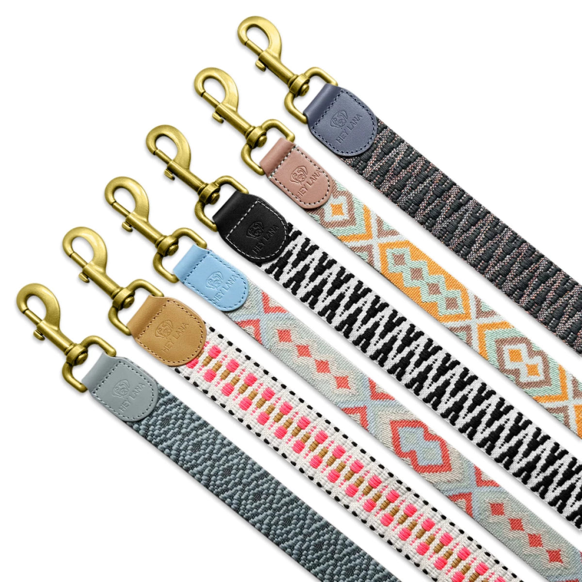 Knoten für vier Pfoten Hundeleine Leder Anthrazit Hey Lana