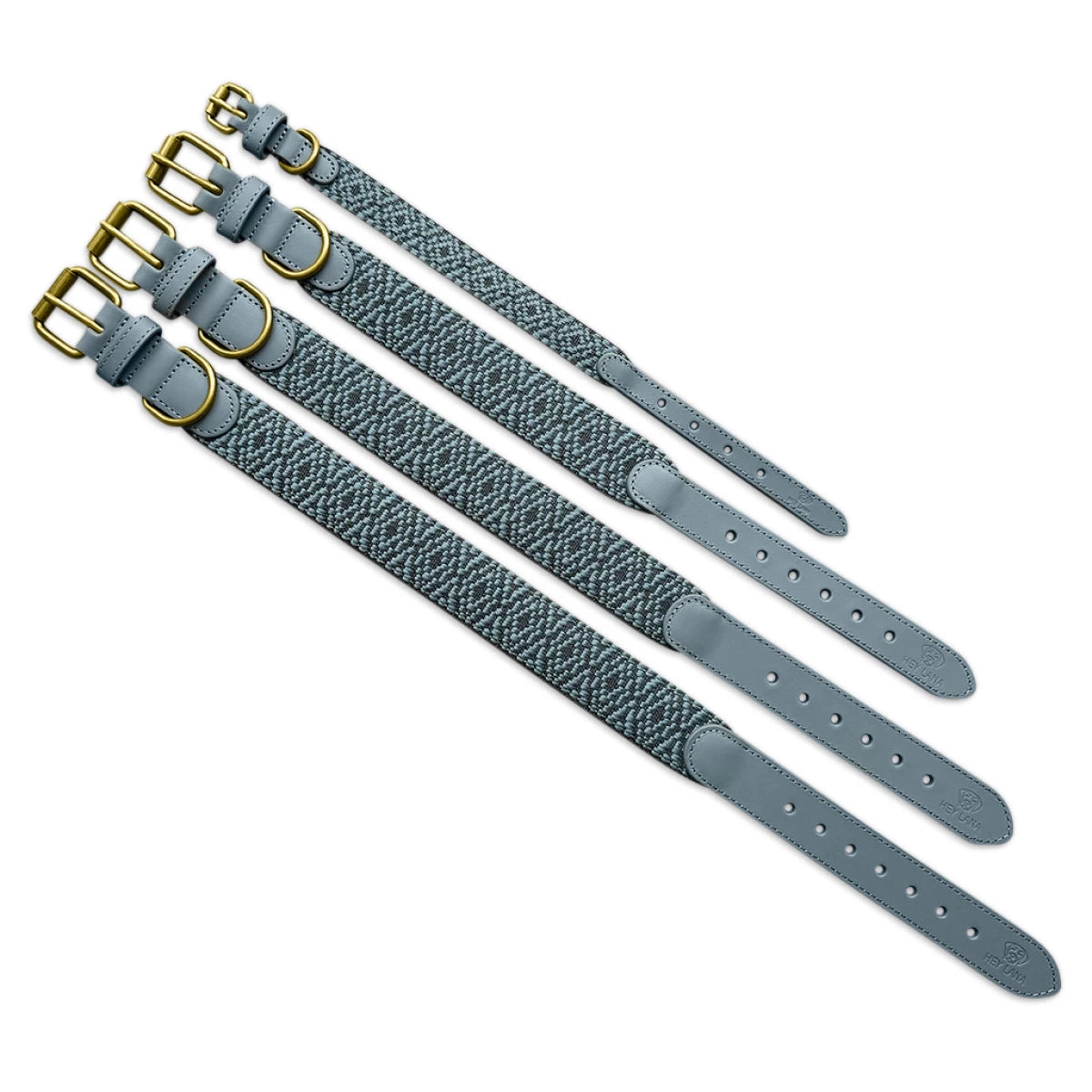 Knoten für vier Pfoten Hundehalsband Leder Anthrazit Hey Lana