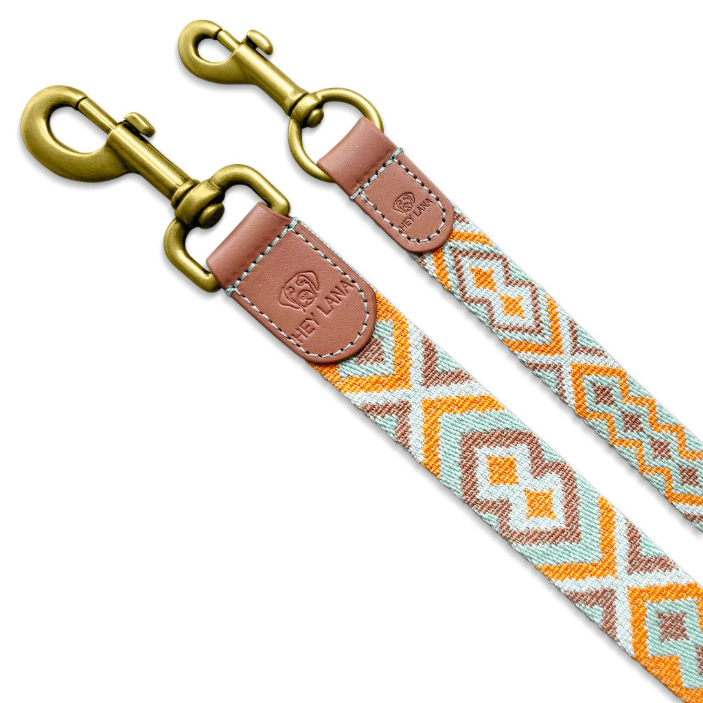 Hundeleine mint orange Hey Lana