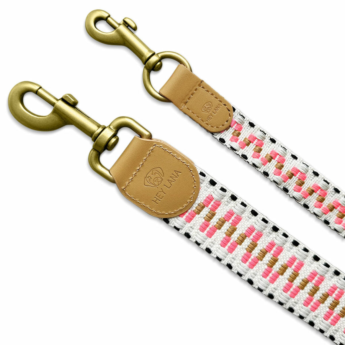Hundeleine pink beige Hey Lana
