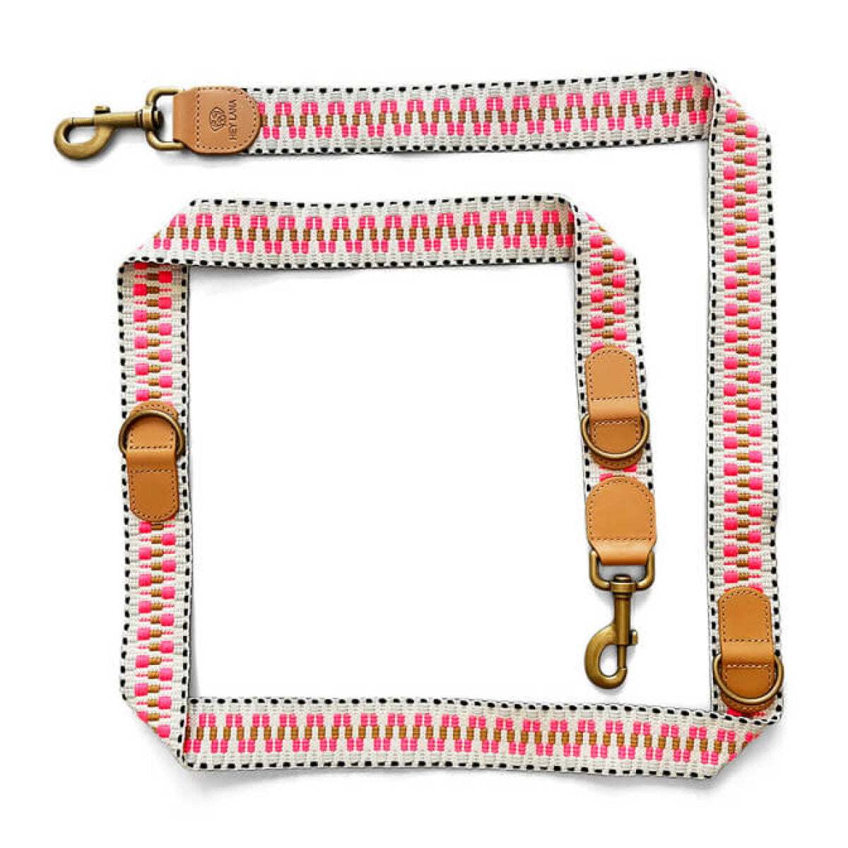 Hundeleine pink beige Hey Lana