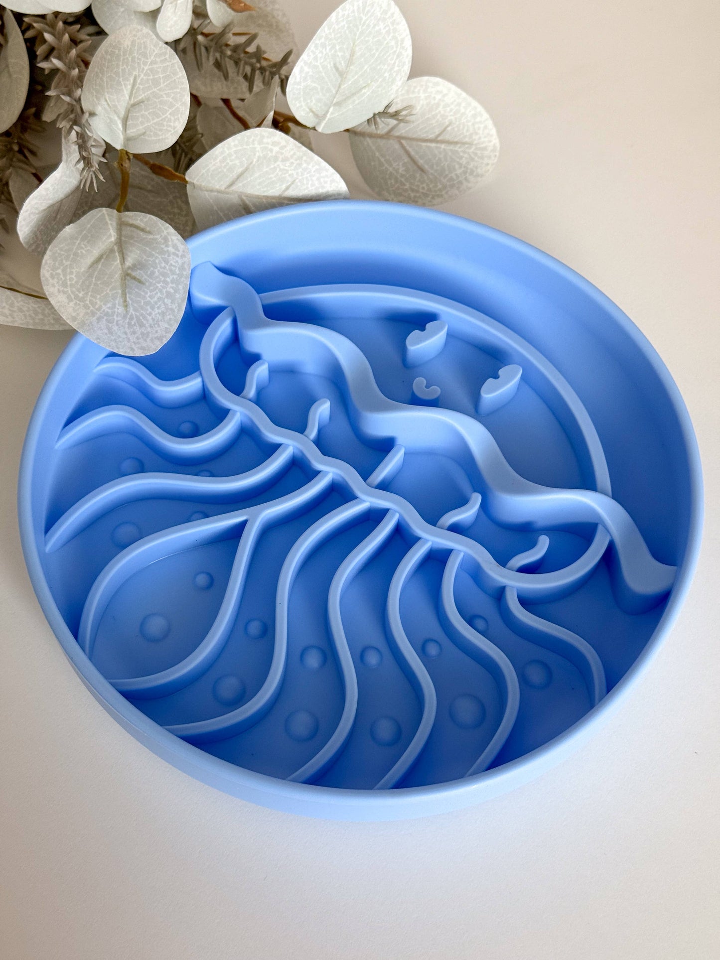 Slow Bowl Jellyfish für Hunde, Schleckmatte, Lick Mat, 