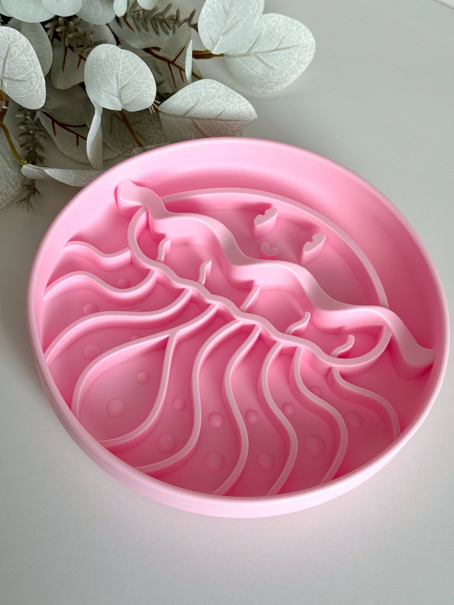 Slow Bowl Jellyfish für Hunde, Schleckmatte, Lick Mat, 