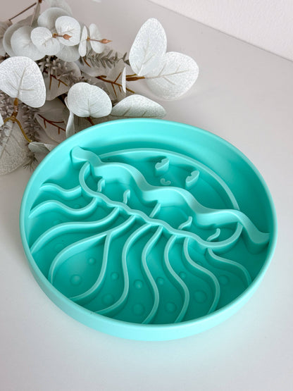 Slow Bowl Jellyfish für Hunde, Schleckmatte, Lick Mat, 