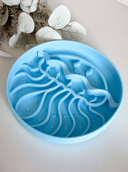 Slow Bowl Jellyfish für Hunde, Schleckmatte, Lick Mat, 