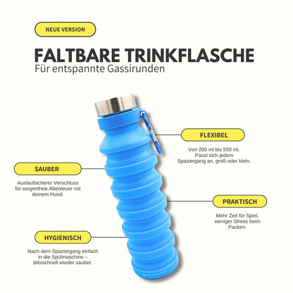 Faltbare Wasserflasche für unterwegs – Flexibel, stylisch & immer dabei