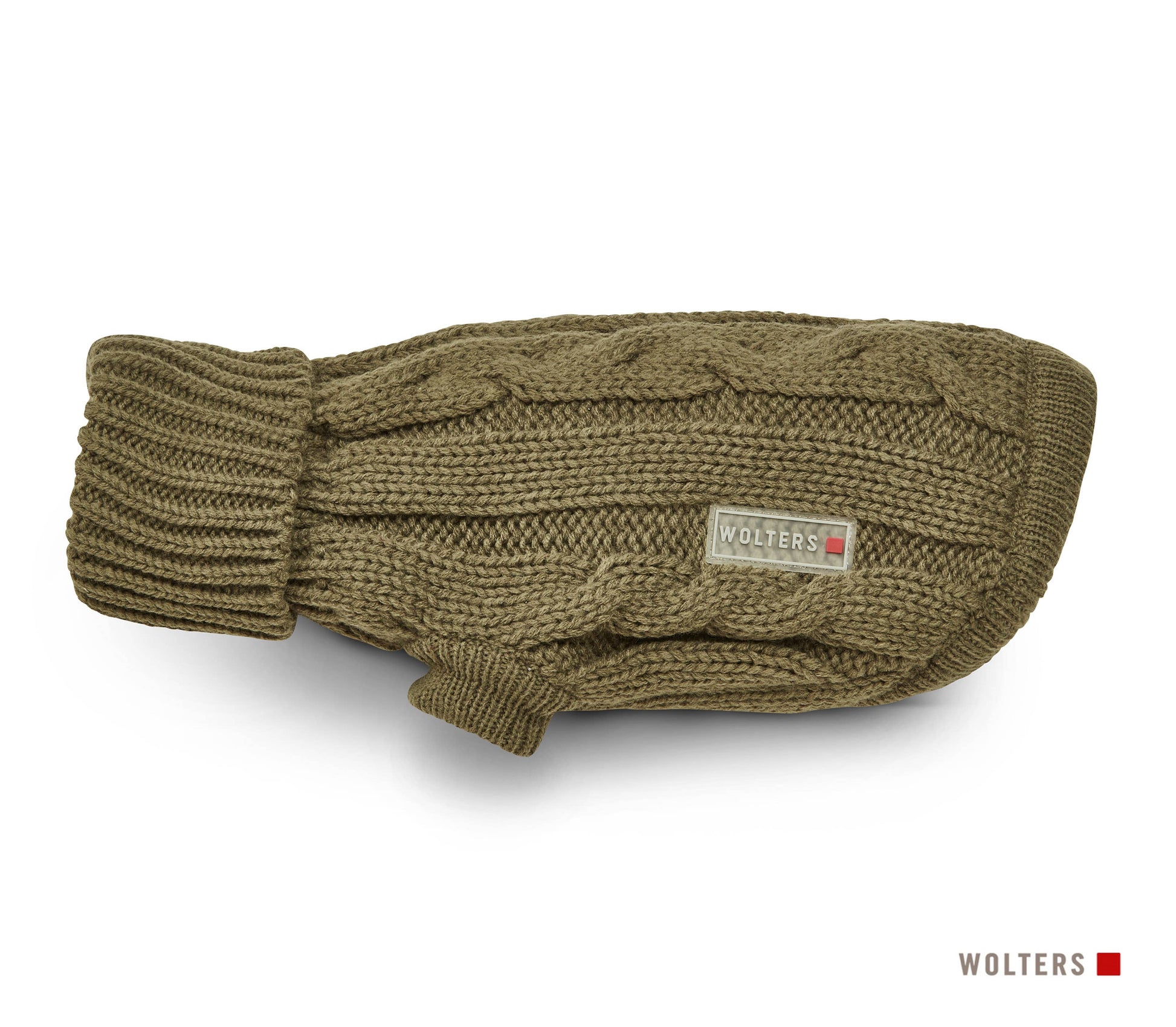 Knoten für vier Pfoten Hundepulli Olive