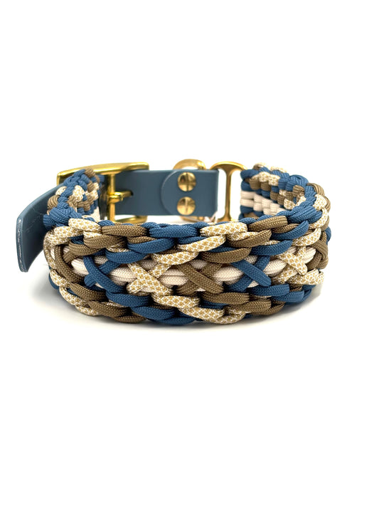 Handgefertigtes Paracord Hundehalsband Häuptling