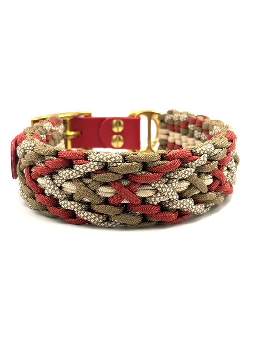Handgefertigtes Paracord Hundehalsband Häuptling