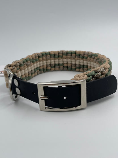 Paracord Hundehalsband  Creme Knoten für vier Pfoten