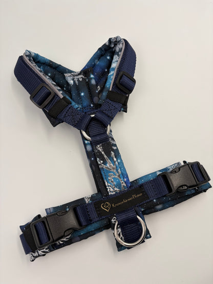 Brustgeschirr Modell “Eiskristalle“ reflektierend