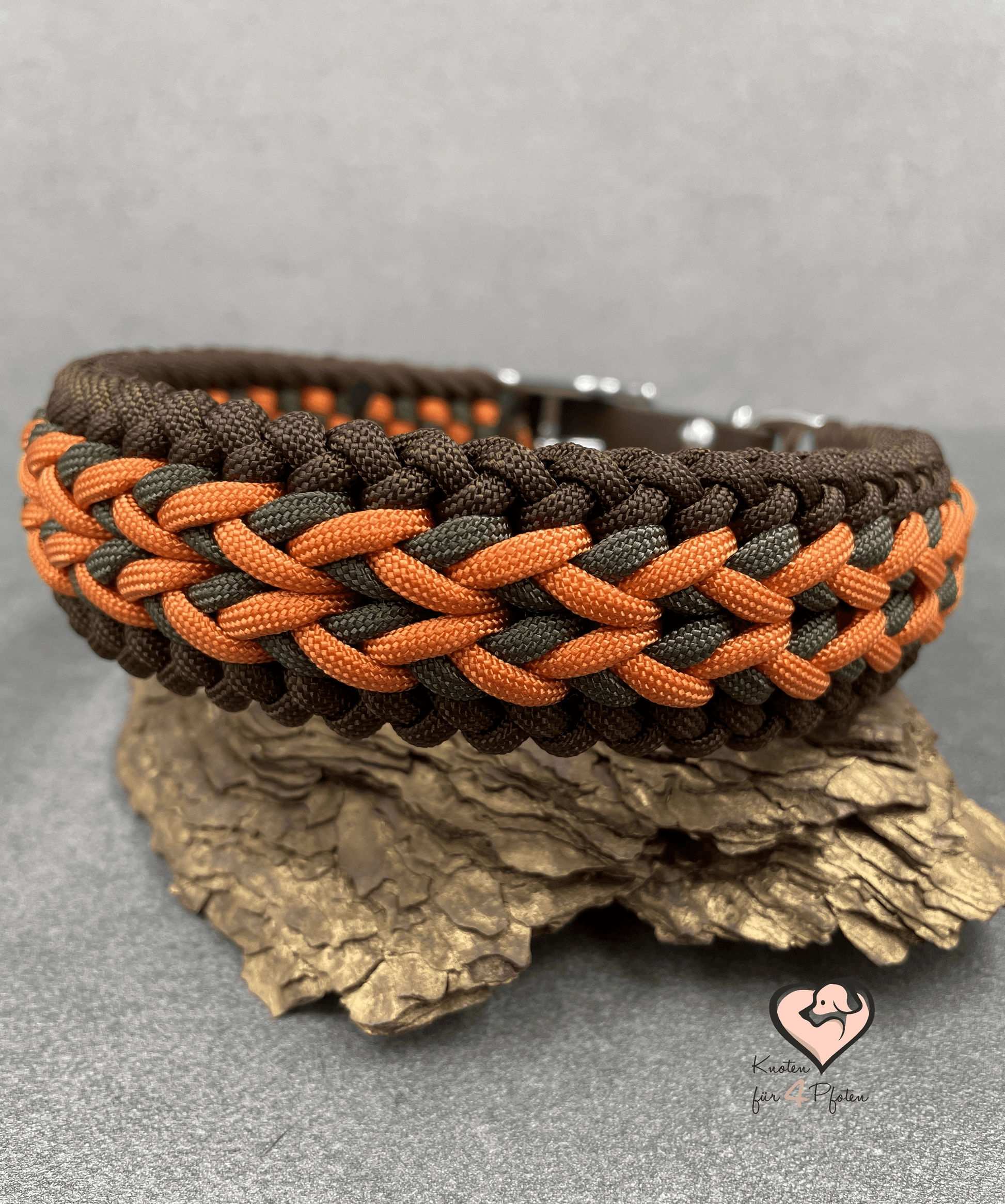 Paracord Halsband mit biothane Verschluss Hundehalsband 