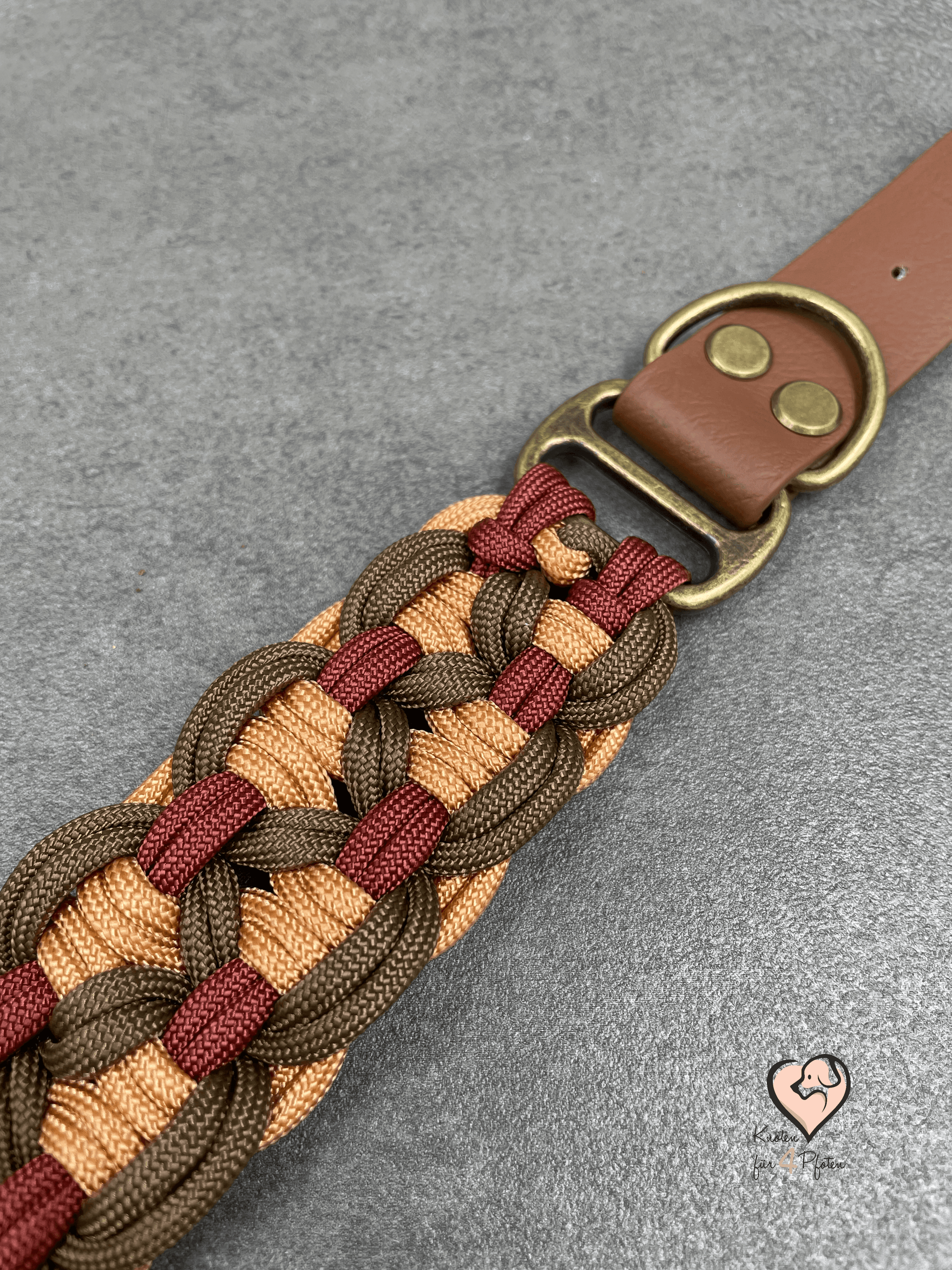 Paracord Halsband mit biothane Verschluss Hundehalsband 