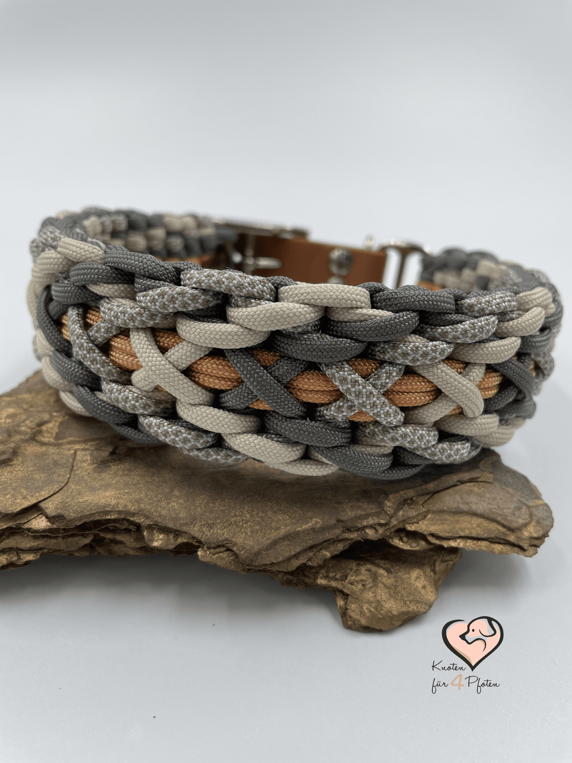 Paracord Halsband mit biothane Verschluss Hundehalsband 