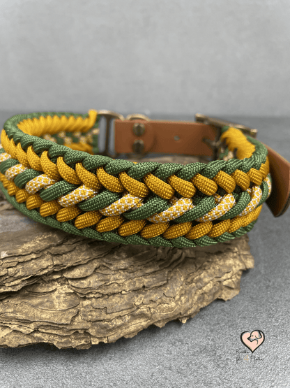 Paracord Halsband mit biothane Verschluss Hundehalsband