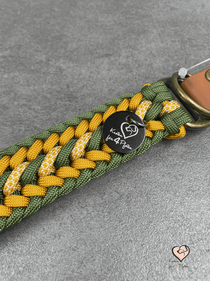 Paracord Halsband mit biothane Verschluss Hundehalsband