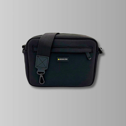 Gassi Tasche schwarz, BananaPaw, Stoff Neopren, Knoten für vier Pfoten