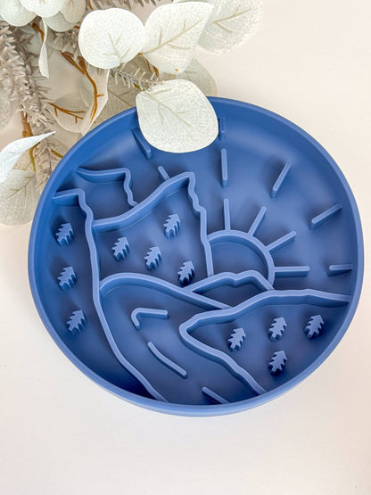 Slow Bowl Mountains, Schleckmatte für Hunde, Futternapf Hund