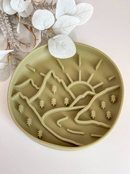 Slow Bowl Mountains, Schleckmatte für Hunde, Futternapf Hund