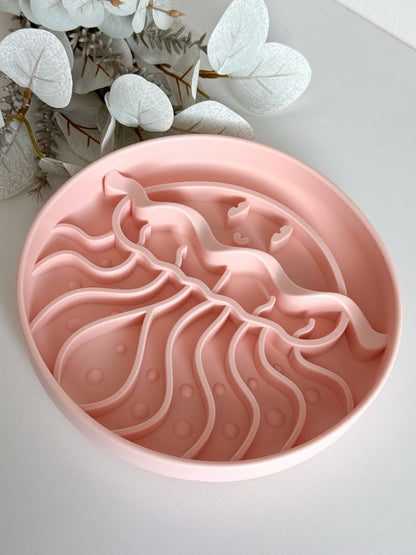 Slow Bowl Jellyfish für Hunde, Schleckmatte, Lick Mat, 