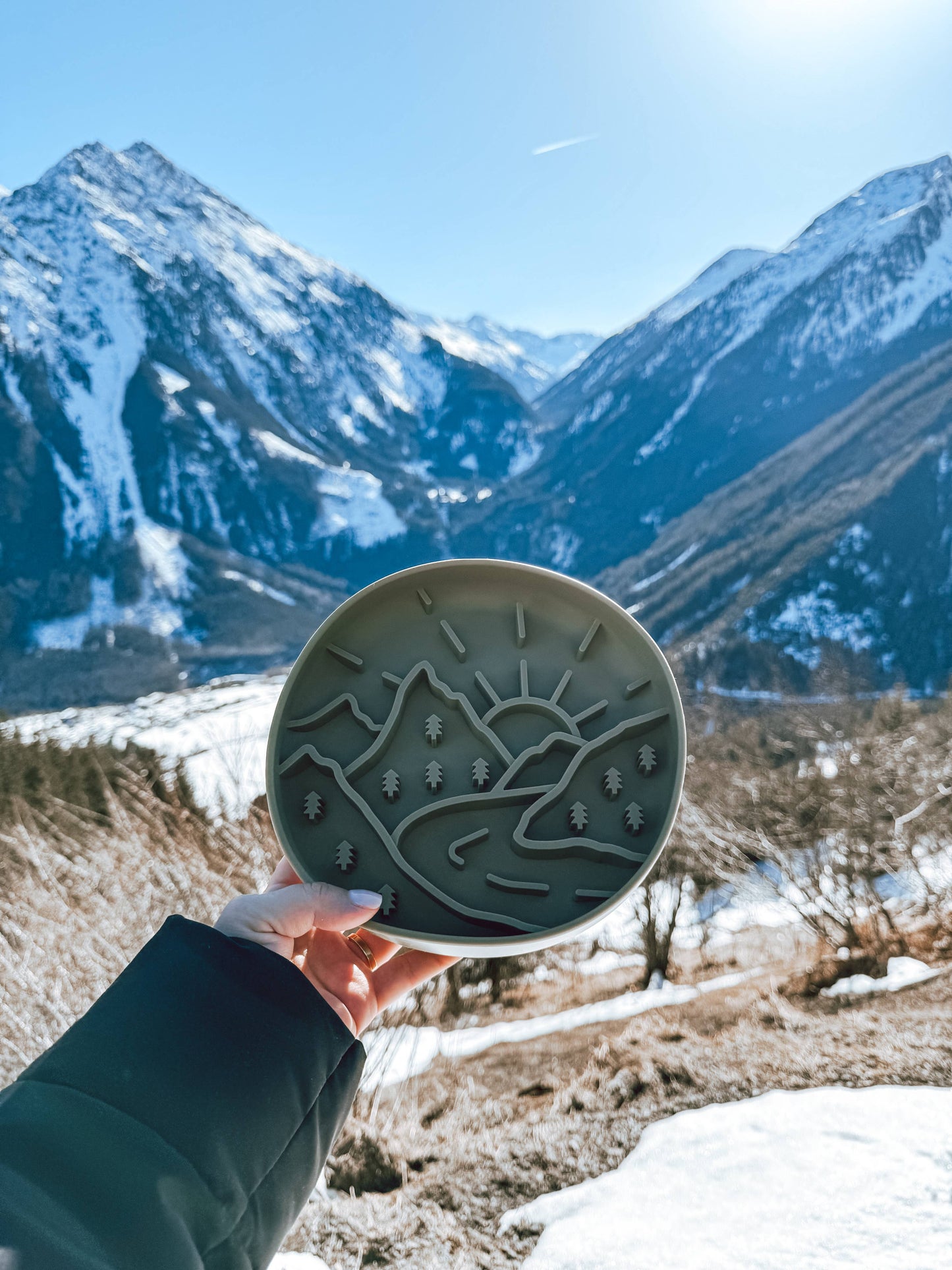 Slow Bowl Mountains, Schleckmatte für Hunde, Futternapf Hund