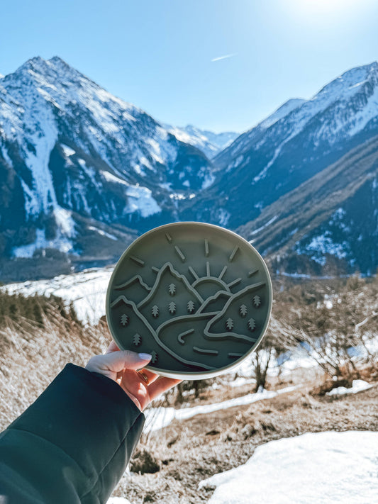 Slow Bowl Mountains, Schleckmatte für Hunde, Futternapf Hund